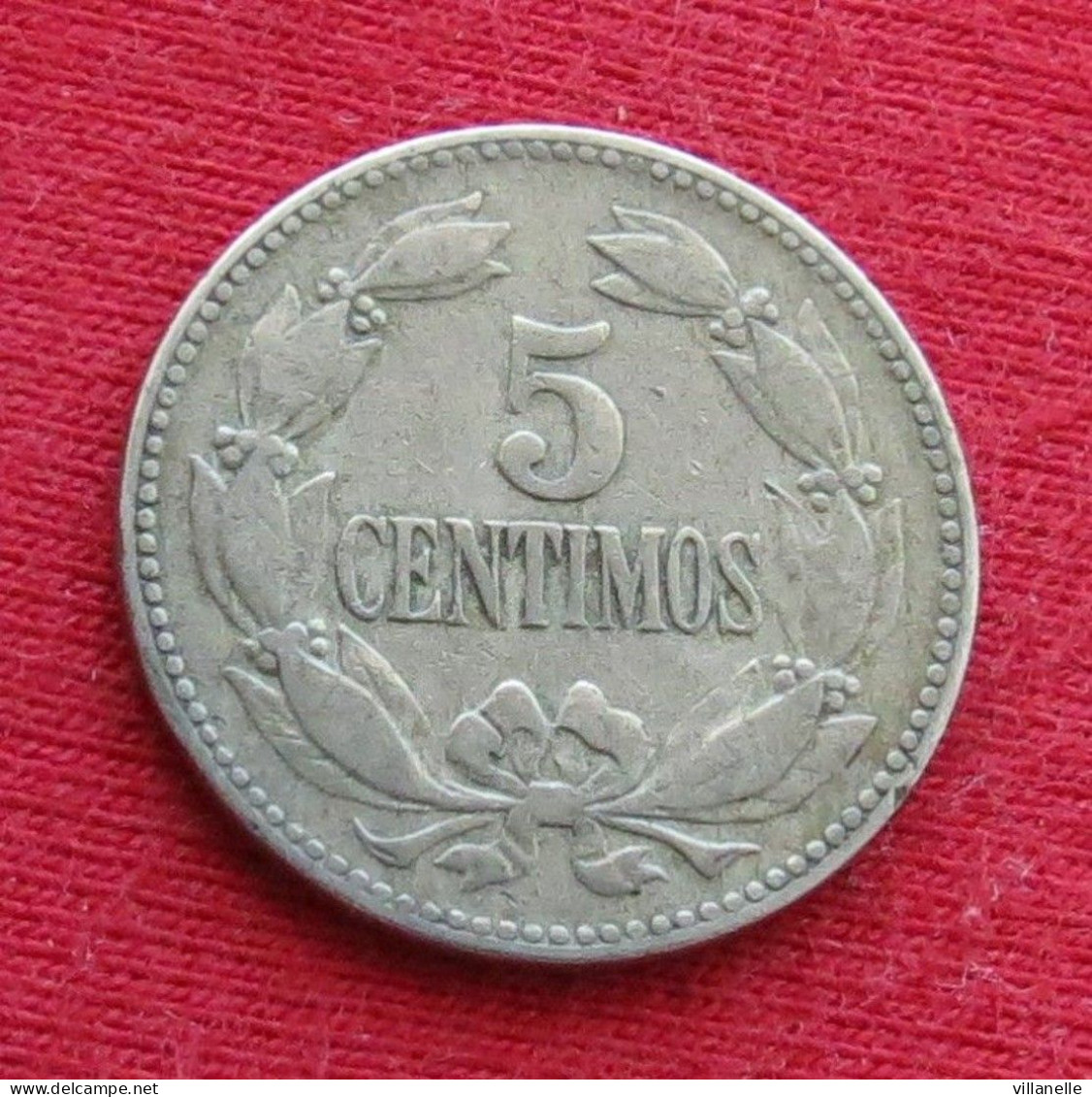 Venezuela 5 Centimos 1925 Y# 27 Rare Lt 473 *VT - Venezuela