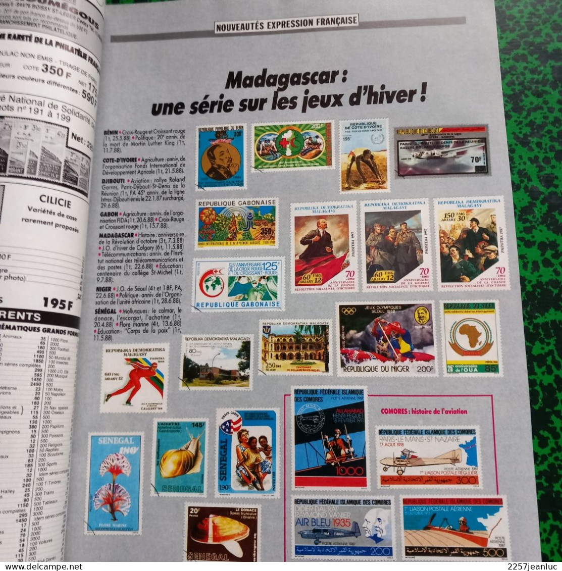 Magazine De La Philatélie * Timbroscopie N: 50  De Septembre  1988 * Misez Sur La France - Francés (desde 1941)