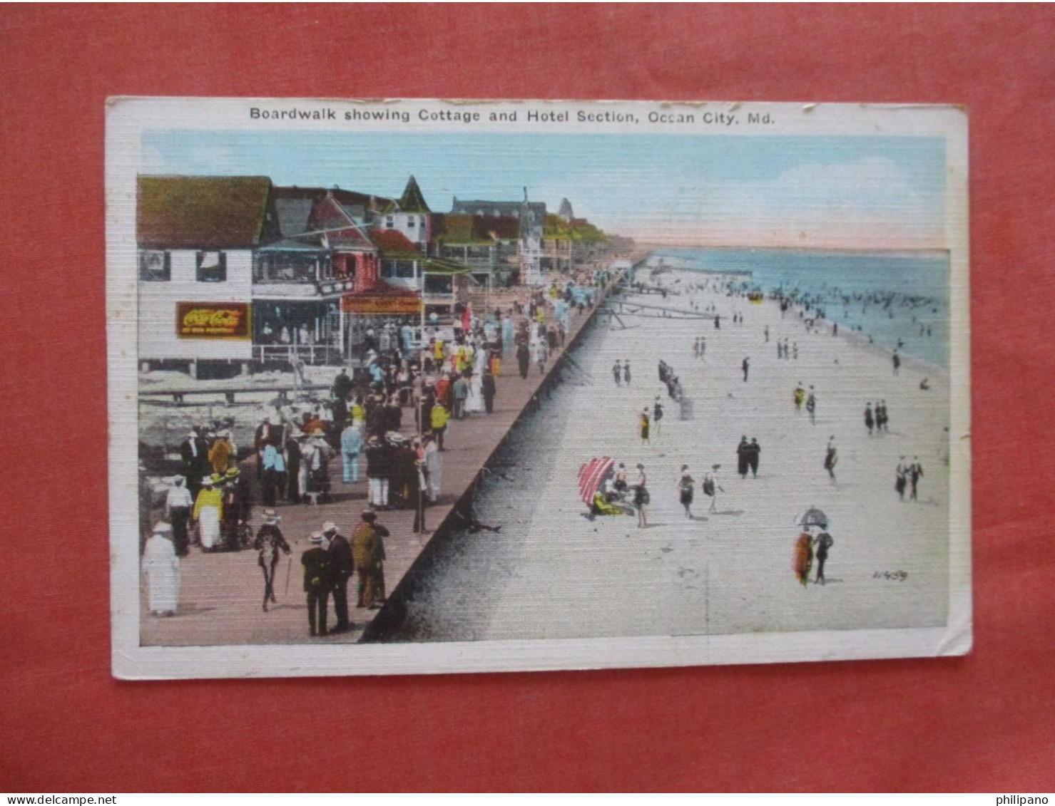 Boardwalk. Coca Cola Sign.   Ocean City Maryland > Ocean City    Ref 6067 - Ocean City