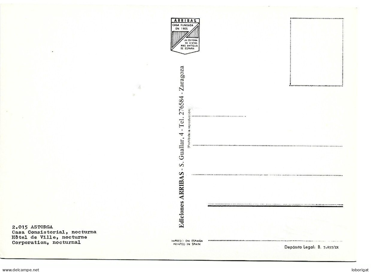 CASA CONSISTORIAL, NOCTURNA / CORPORATION, NOCTURNAL.-  ASTORGA / LEON.- ( ESPAÑA ) - León