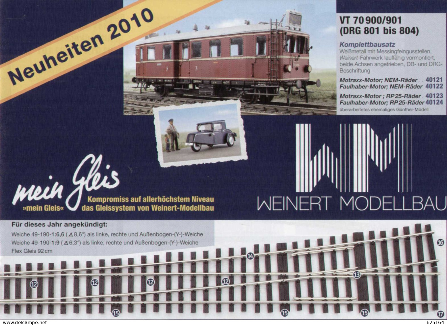 Catalogue WEINERT MODELLBAU 2010 Neuheiten Züge HO HOe Automodelle HO Gleis - German