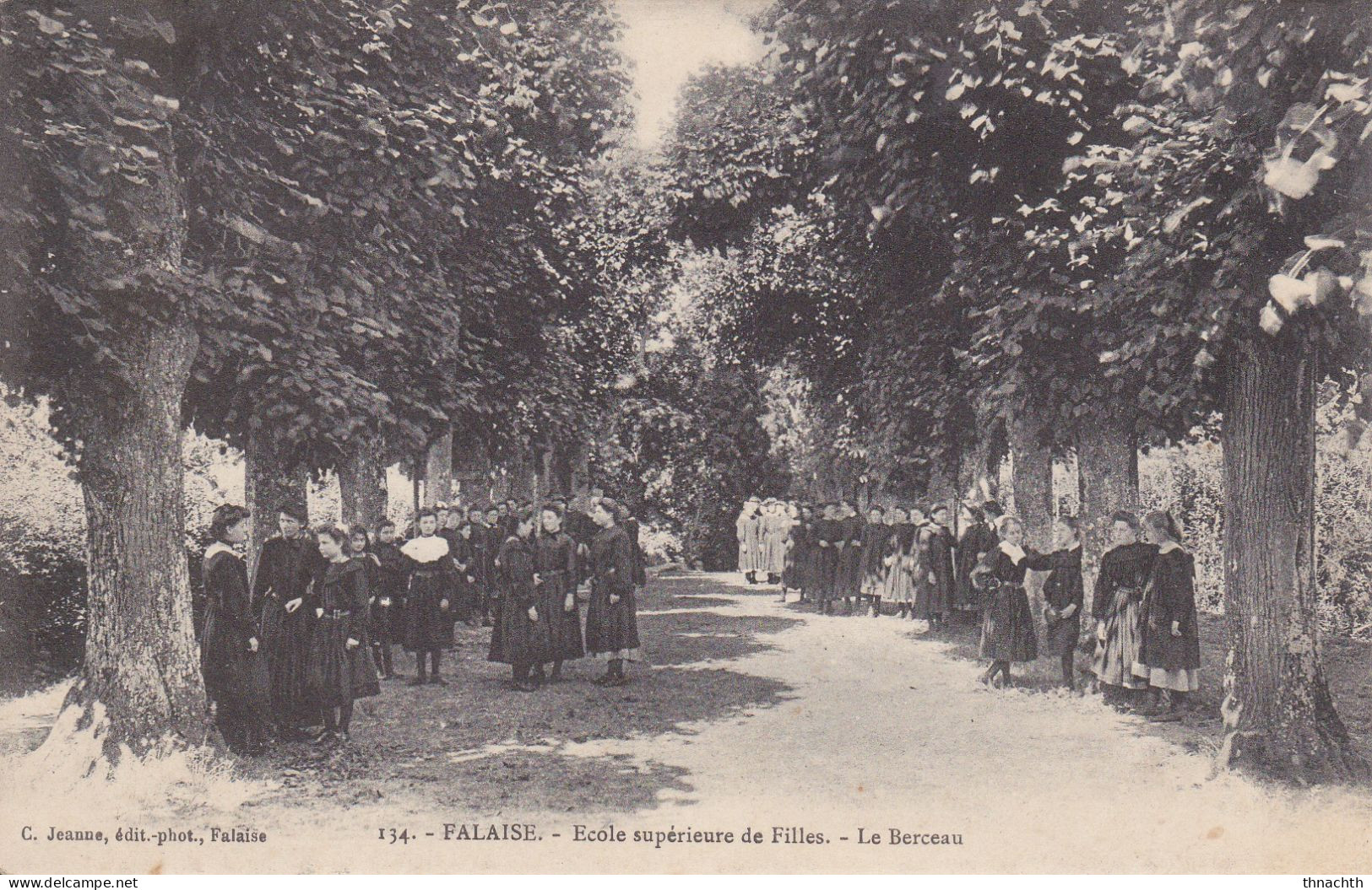 1913 Falaise école Supérieure De Filles Le Berceau   Animée - Falaise