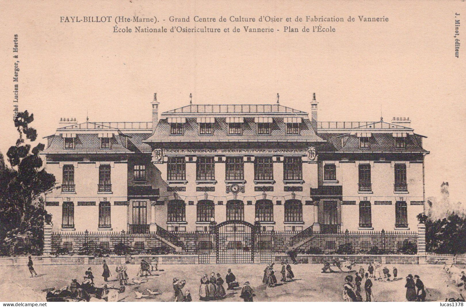 52 / FAY BILLOT /  Grand Centre De Culture D'osier Et De Fabrique De Vannerie * école Nationale * Plan De L'école - Fayl-Billot