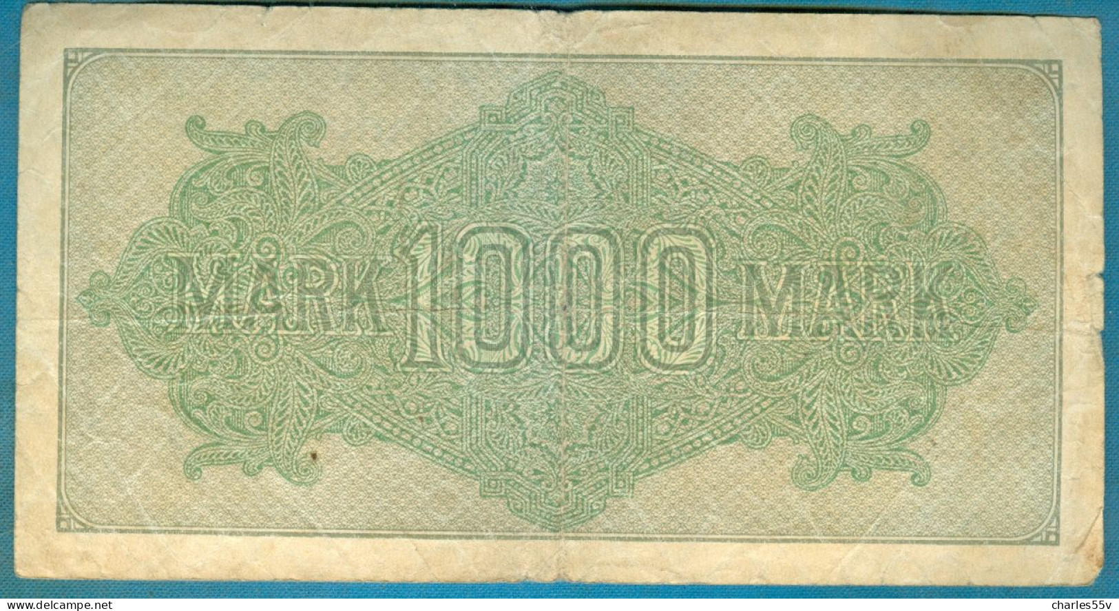 1000 Mark 15.9.1922 Serie Qe / VL  Wmk. "Gitter Mit 8" - 1000 Mark