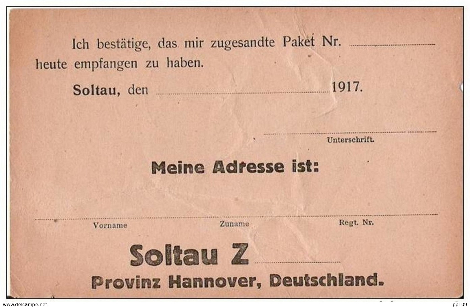 Kriegsgefangenensendung -  PK  - SOLTAU Z (Hannover) Geprüft 92 - Vers Bruxelles (Strombeek) - Prisoners