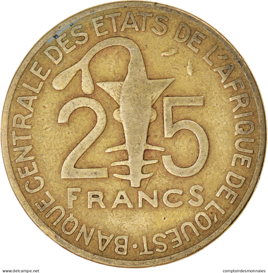 Monnaie, Communauté économique Des États De L'Afrique De L'Ouest, 25 Francs - Elfenbeinküste