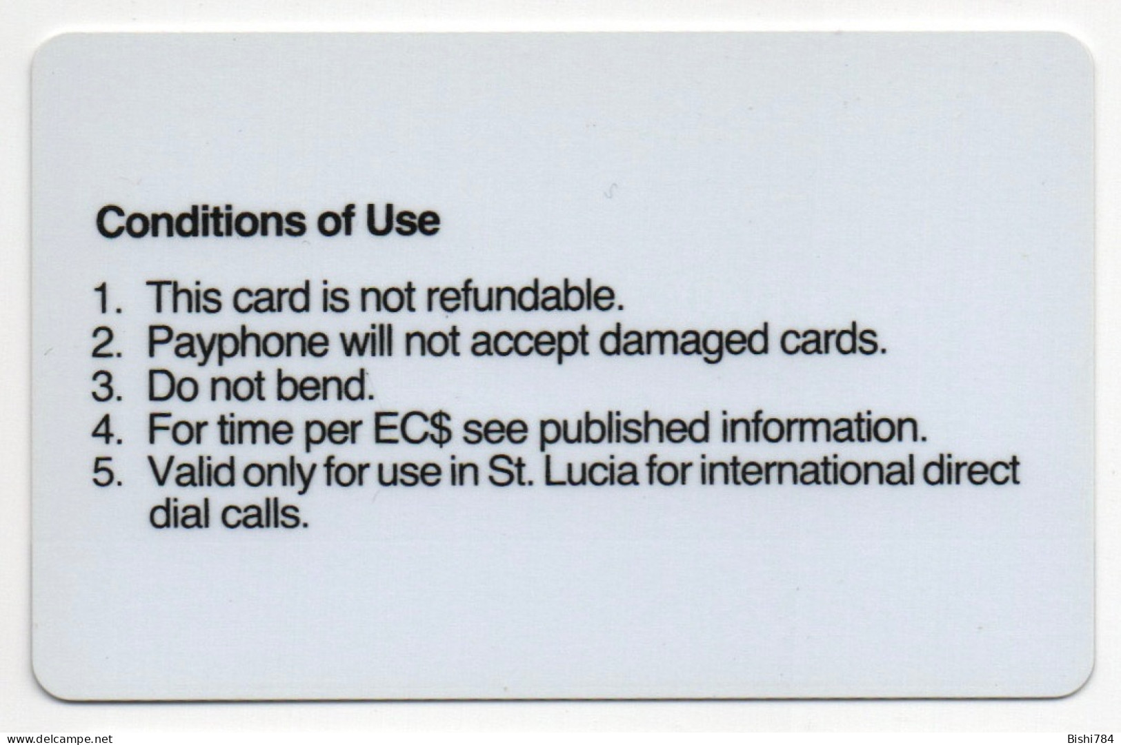 St. Lucia - 10 Unit Autelca (Large Control Number) - Saint Lucia