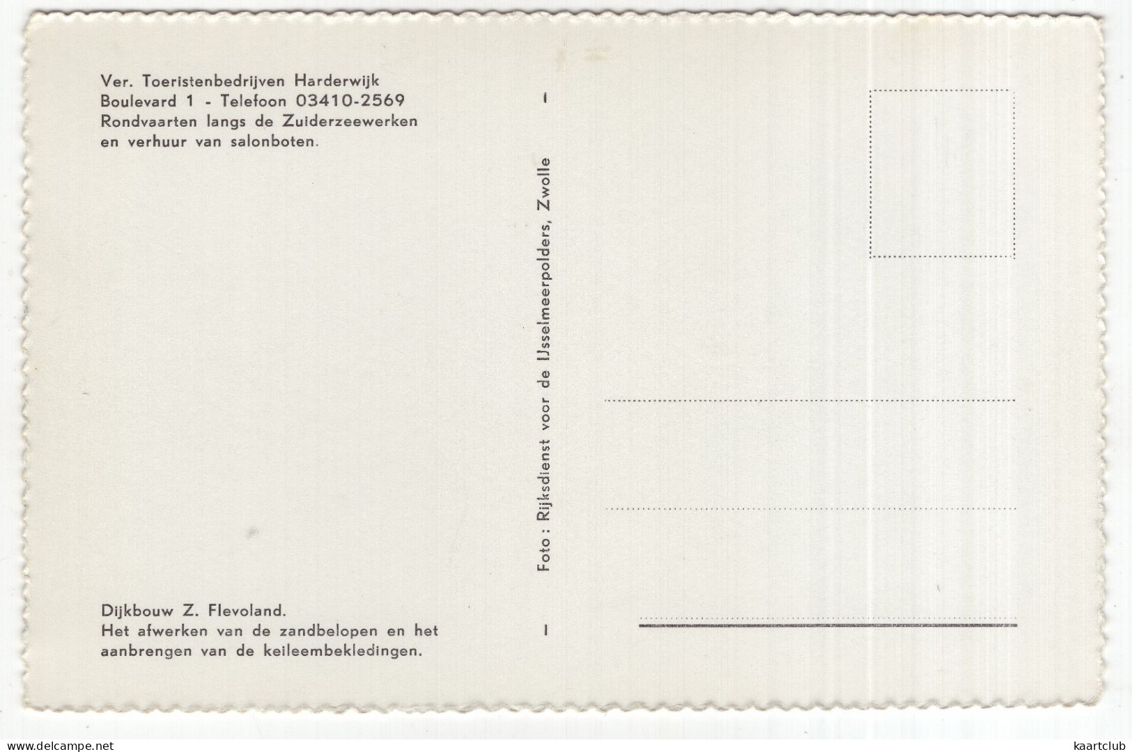 Dijkbouw Z. Flevoland - Het Afwerken Van De Zandbelopen En Het Aanbrengen Van De Keileembekledingen (Nederland/Holland) - Other & Unclassified