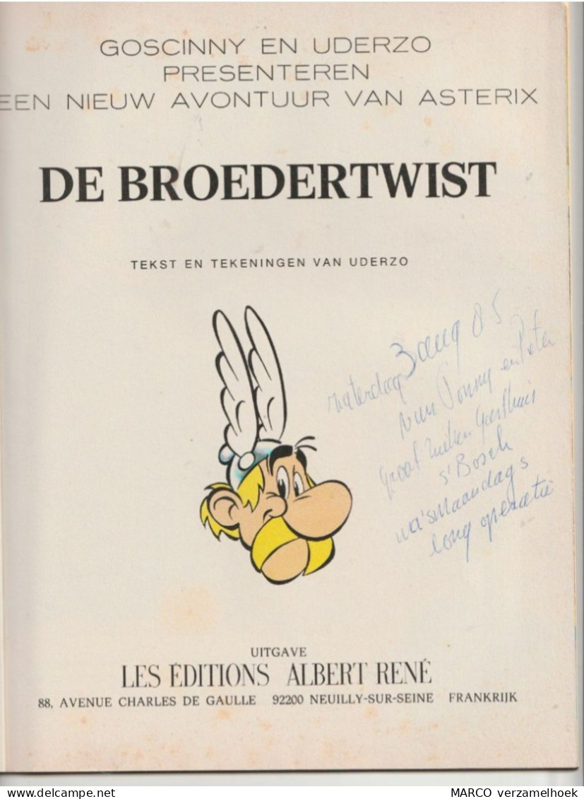 Een Avontuur Van ASTERIX De Galliër De Broedertwist - Asterix