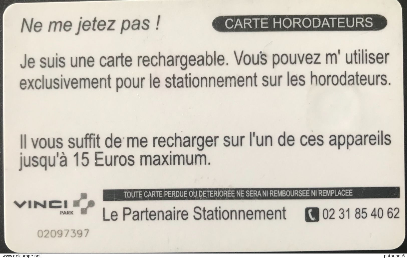 Stationnement - CAEN - Caen Mairie - 15 E. - Vinci Park - Puce - Ausstellungskarten