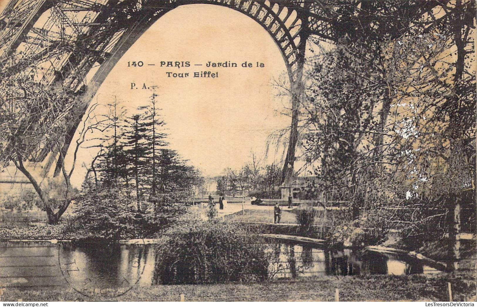 FRANCE - 75 - Paris - Jardin De La Tour Eiffel - Carte Postale Ancienne - Tour Eiffel