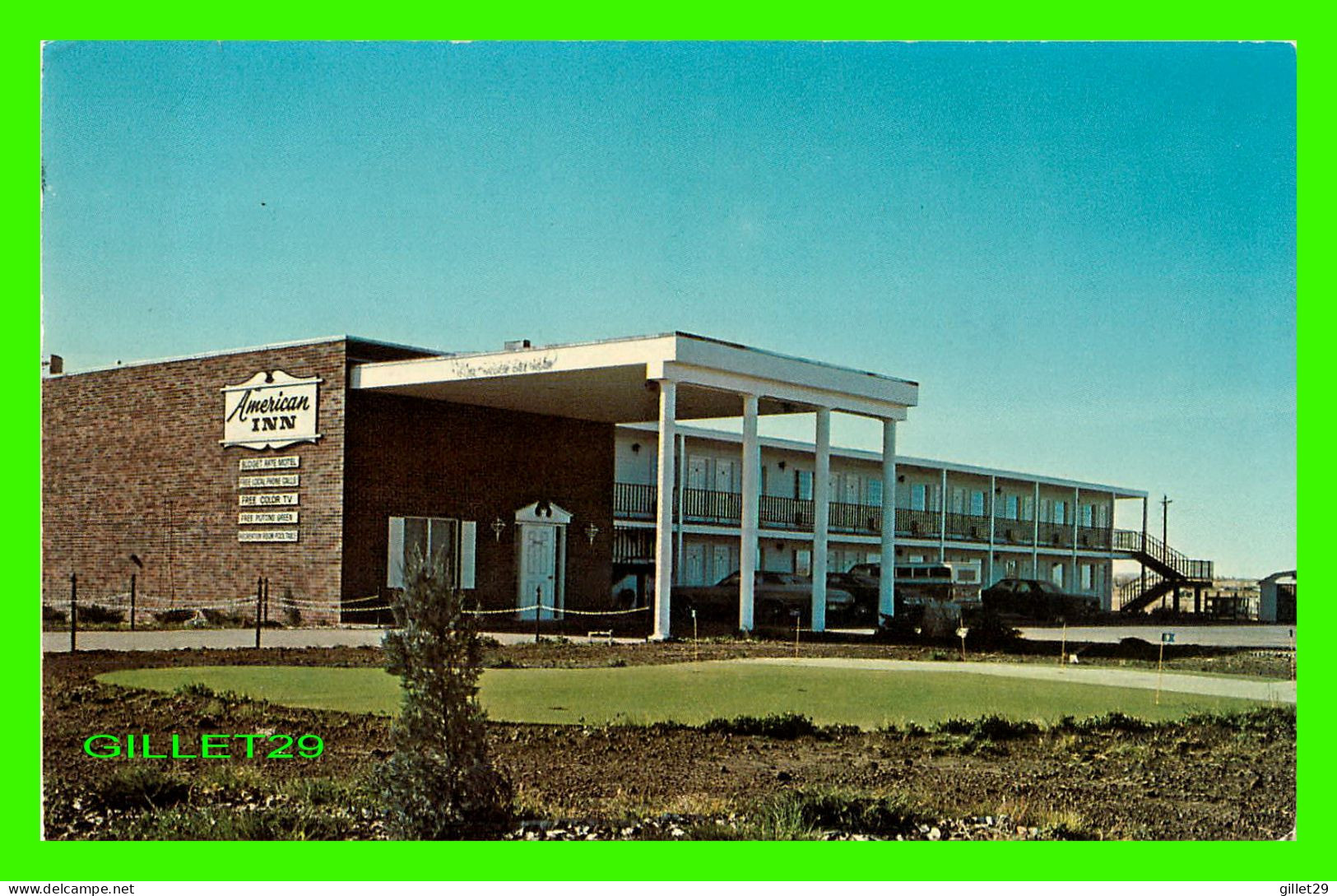 HARDIN, MT - AMERICAN INN - TRAVEL IN 1977 - PUB. BY BOB FRIES - DEXTER PRESS INC - - Autres & Non Classés