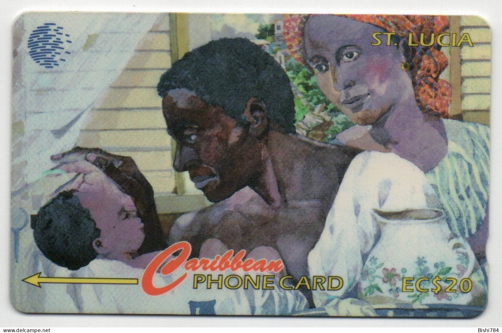 St. Lucia - People Of St. Lucia (Man, Woman & Child) - 22CSLB - Santa Lucia