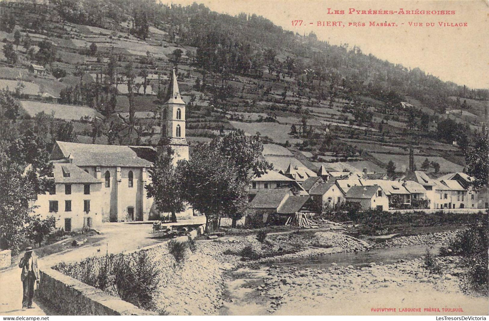 FRANCE - 09 - Biert, Près Massat - Vue Du Village - Carte Postale Ancienne - Otros & Sin Clasificación