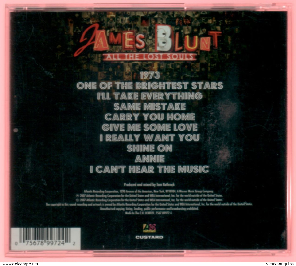 JAMES BLUNT : ALL THE LOST SOULS (voir Titres Sur Scan) - Other - English Music