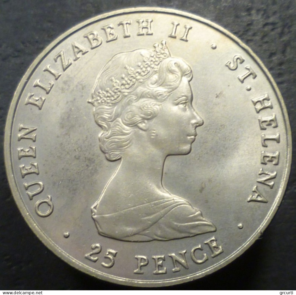 Sant'Elena - 25 Pence 1981 - Nozze Tra Il Principe Carlo E Lady Diana - KM# 9 - Sant'Elena