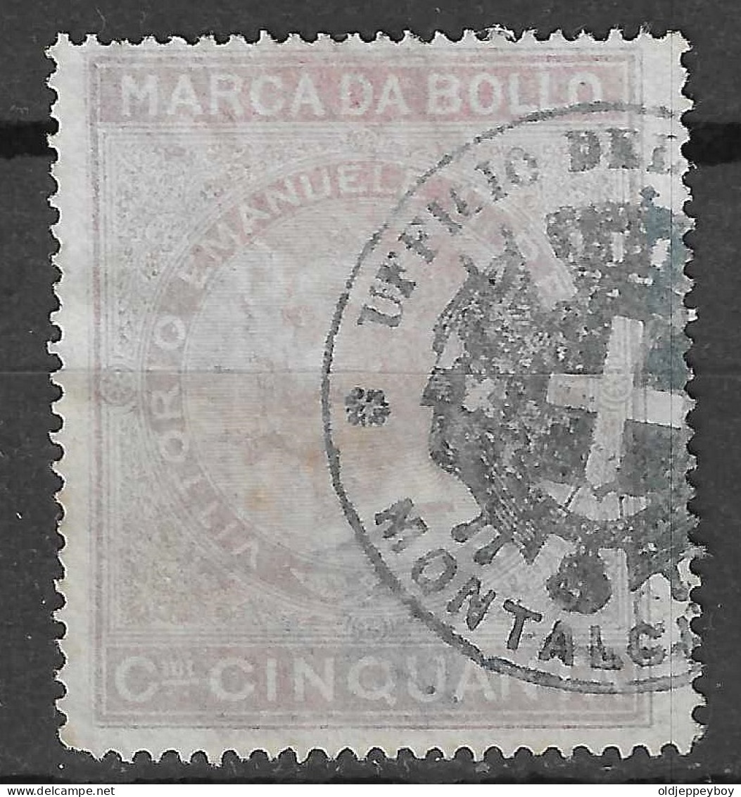 ITALIA REGNO - 1866 - MARCA DA BOLLO PER CAMBIALI ED ALTRI EFFETTI DI COMMERCIO - USATO - Revenue Stamps