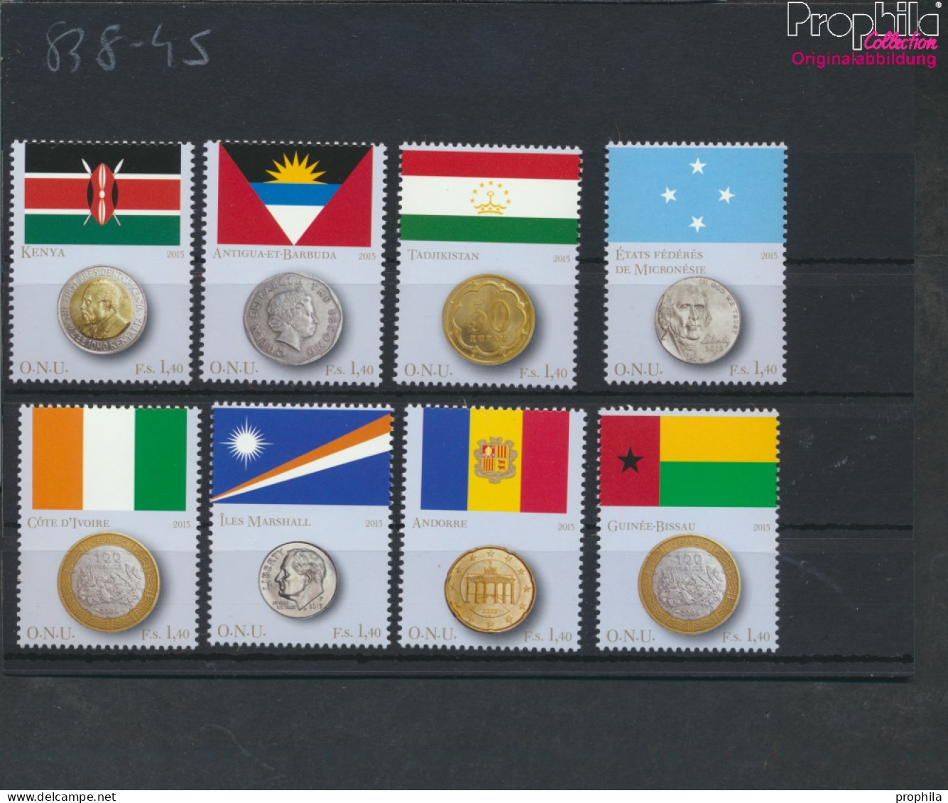 UNO - Genf 838-845 (kompl.Ausg.) Postfrisch 2013 Flaggen Der Münzen (10054252 - Nuovi