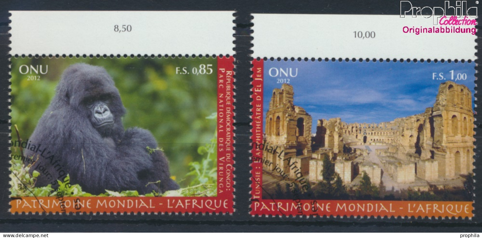 UNO - Genf 797-798 (kompl.Ausg.) Gestempelt 2012 UNESCO Welterbe Afrika (10073541 - Used Stamps