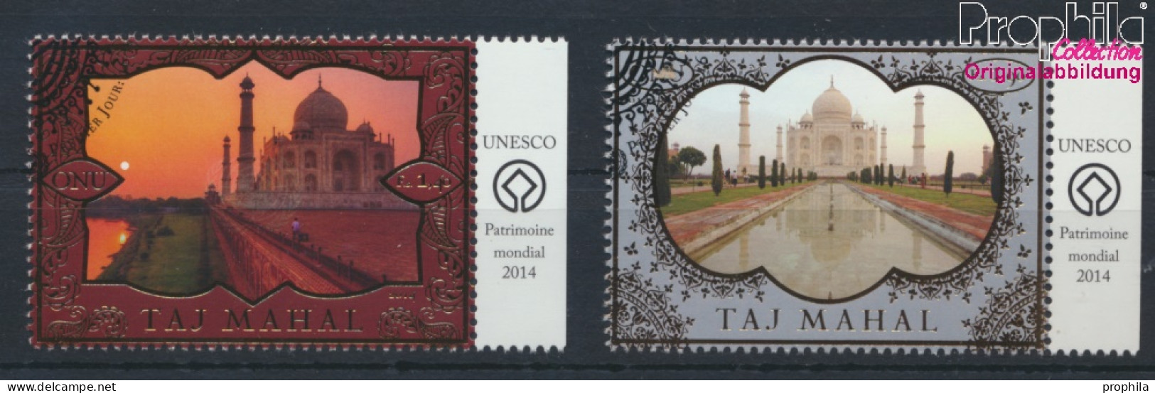 UNO - Genf 862-863 (kompl.Ausg.) Gestempelt 2014 UNESCO Welterbe Taj Mahal (10073411 - Usados