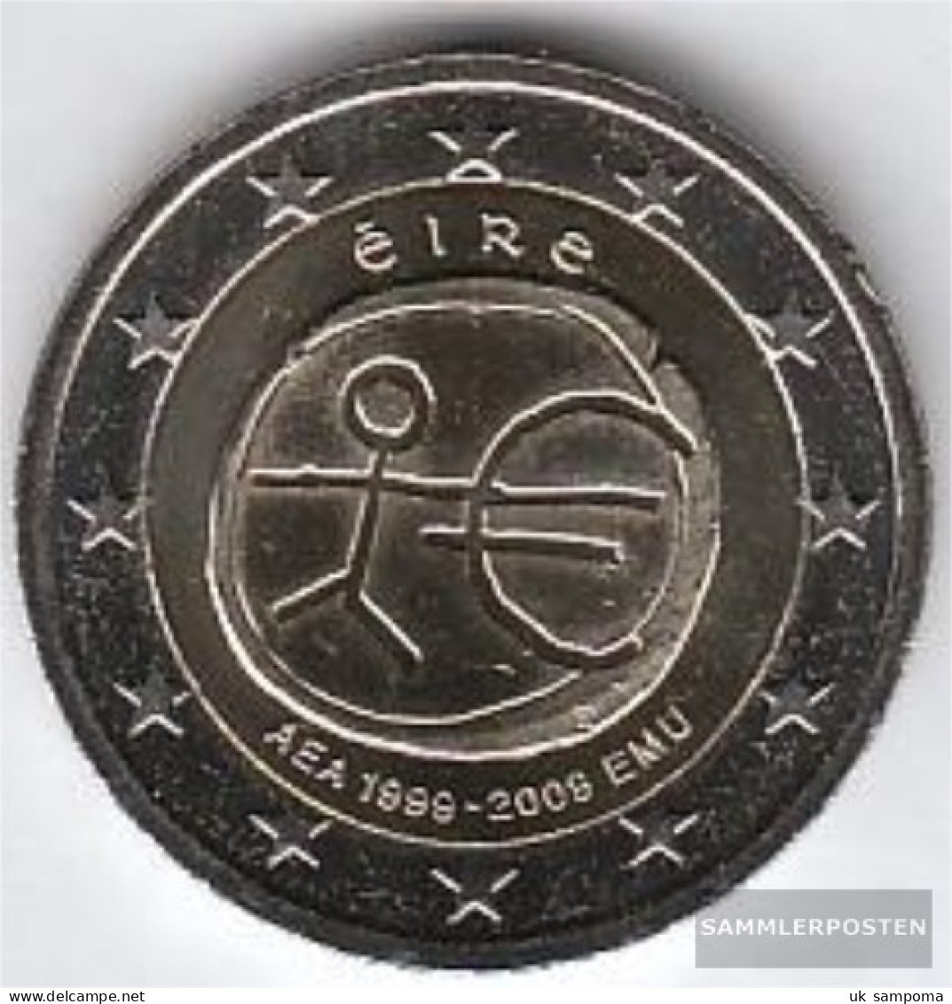 Ireland 2009 Stgl./unzirkuliert 2009 2 Euro E.M.u. - 10 Years Currency - Ireland