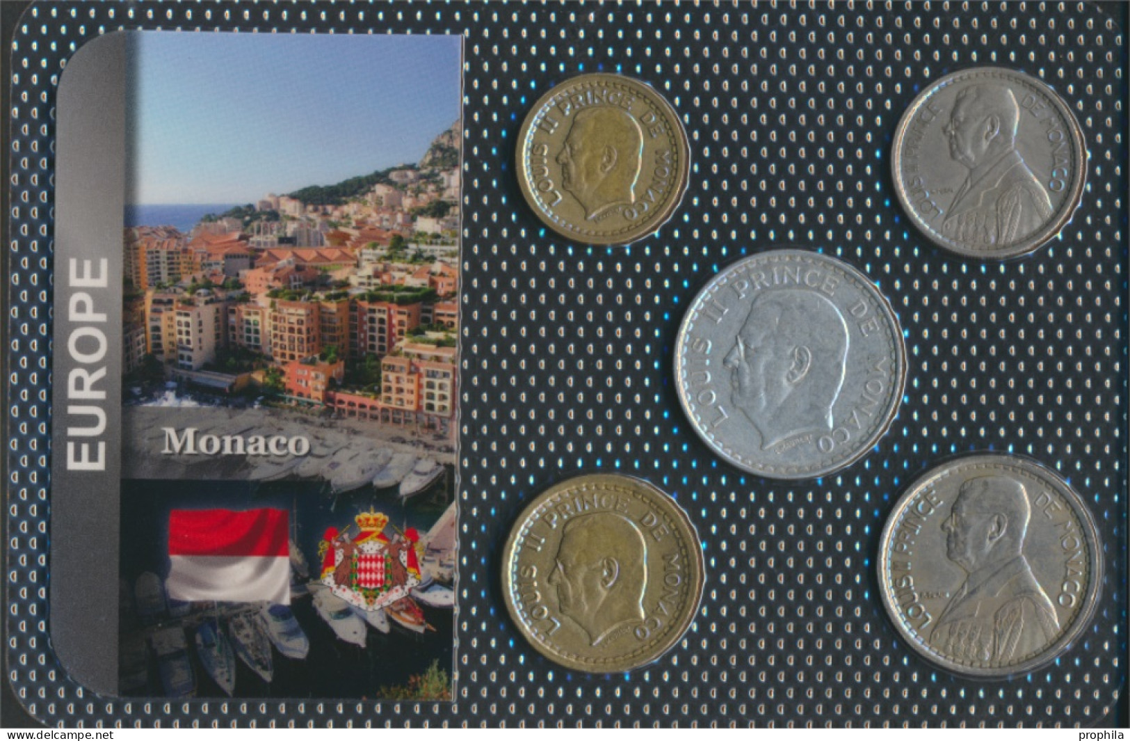 Monaco Sehr Schön Kursmünzen Sehr Schön Ab 1943 1 Franc Bis 20 Francs (10091694 - 1922-1949 Louis II