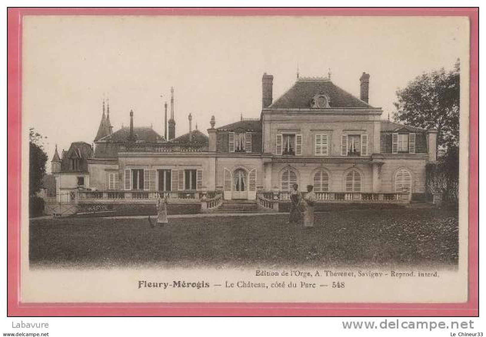 91____FLEURY MEROGIS....LE CHATEAU COTE DU PARC...ANIMEE - Fleury Merogis