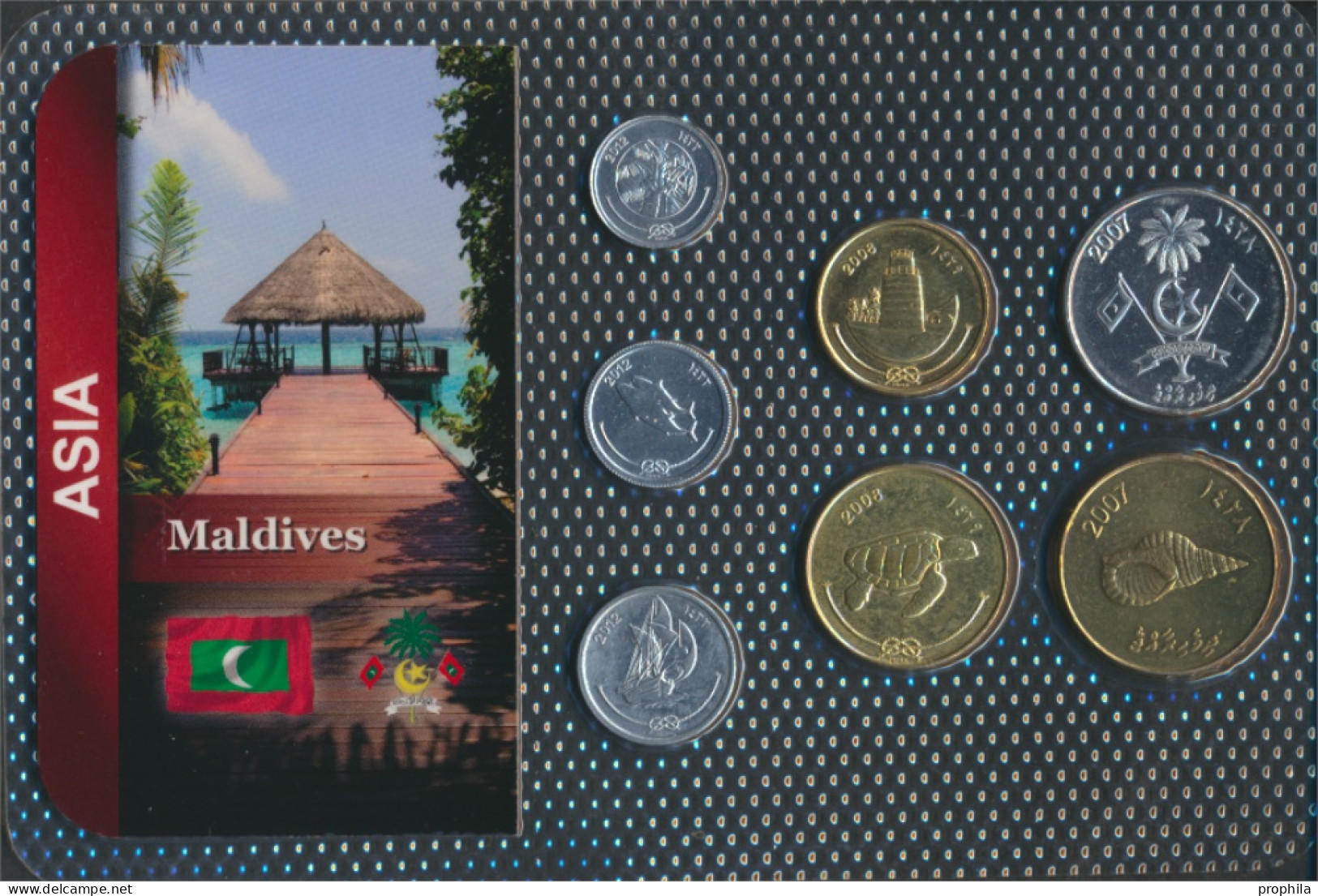 Malediven Stgl./unzirkuliert Kursmünzen Stgl./unzirkuliert Ab 1984 1 Laari Bis 1 Rufiyaa (10091715 - Maldiven
