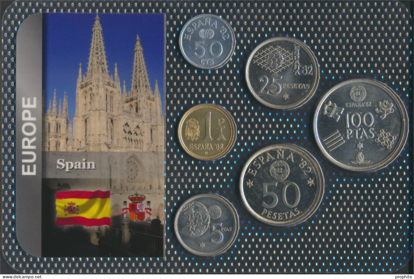 Spanien 1980 Stgl./unzirkuliert Kursmünzen 1980 50 Centimos Bis 100 Pesetas (10091979 - Mint Sets & Proof Sets