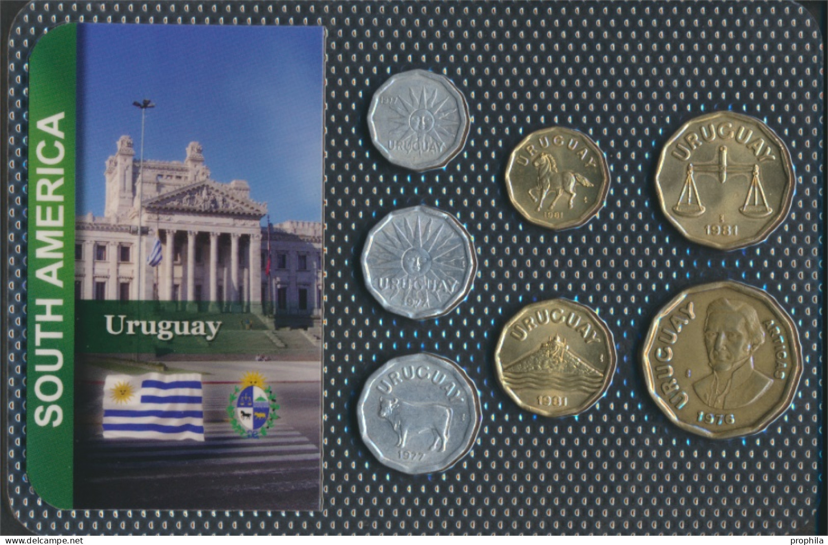 Uruguay Sehr Schön Kursmünzen Sehr Schön Ab 1976 1 Centimo Bis 1 Nuevo Peso (10092053 - Uruguay