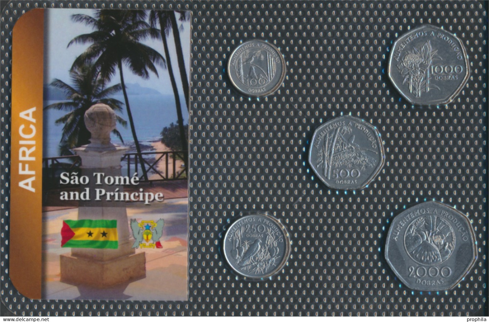 Sao Tome E Principe 1997 Stgl./unzirkuliert Kursmünzen 1997 100 Dobras Bis 2.000 Dobras (10091849 - Sao Tome En Principe