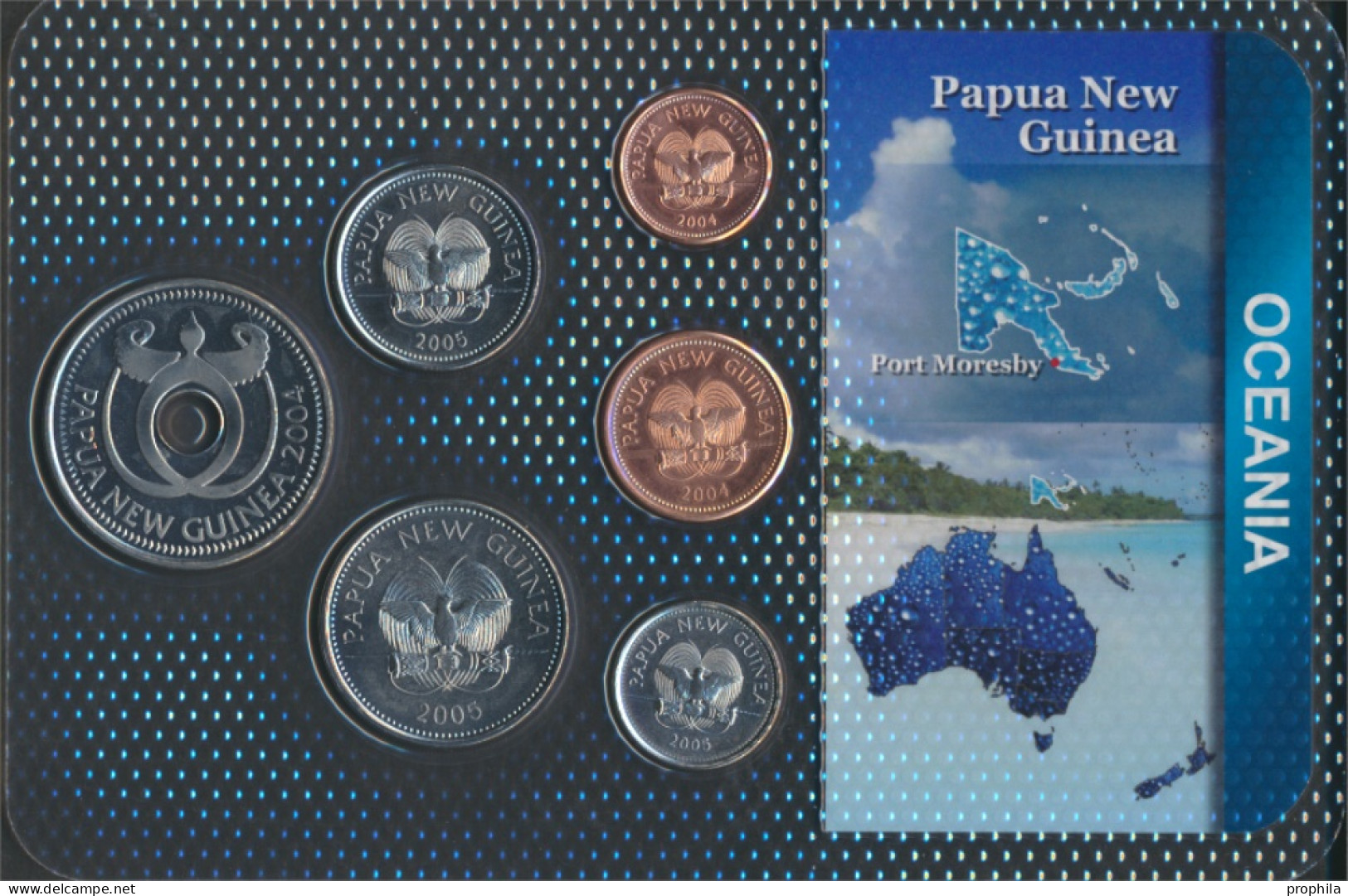 Papua-Neuguinea Stgl./unzirkuliert Kursmünzen Stgl./unzirkuliert Ab 1995 1 Toea Bis 1 Kina (10092320 - Papouasie-Nouvelle-Guinée