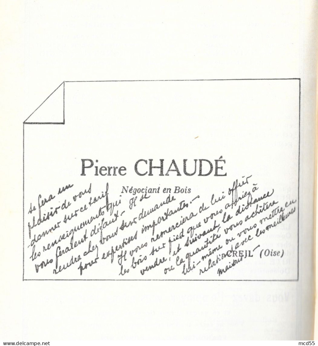 Tarif De Cubage Et Estimation Pour Les Arbres Sur Pied Par Pierre CHAUDE - Buchhaltung/Verwaltung