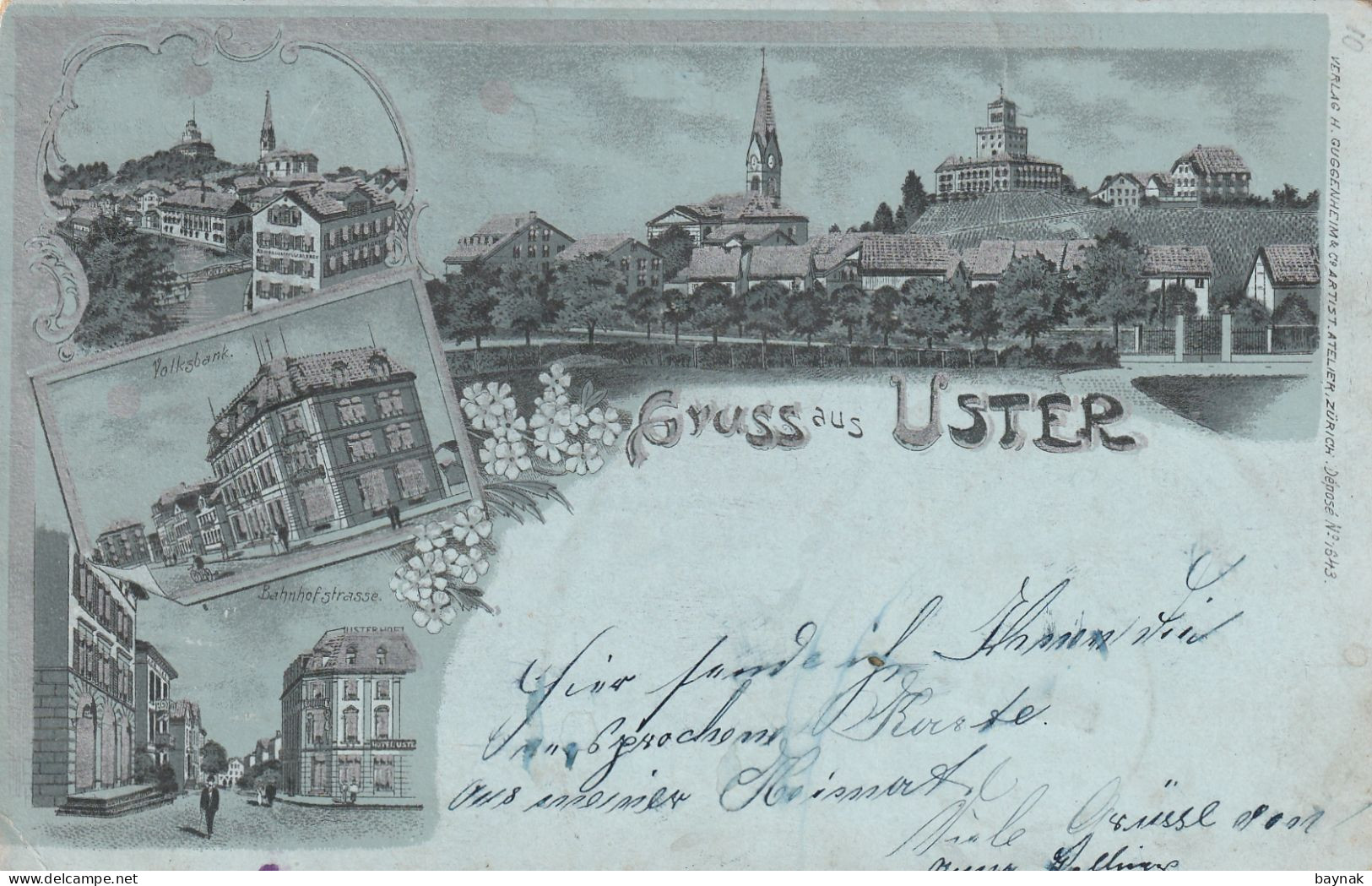 ZH13 --  GRUSS AUS USTER   --  LITHO  --  1902 - Uster