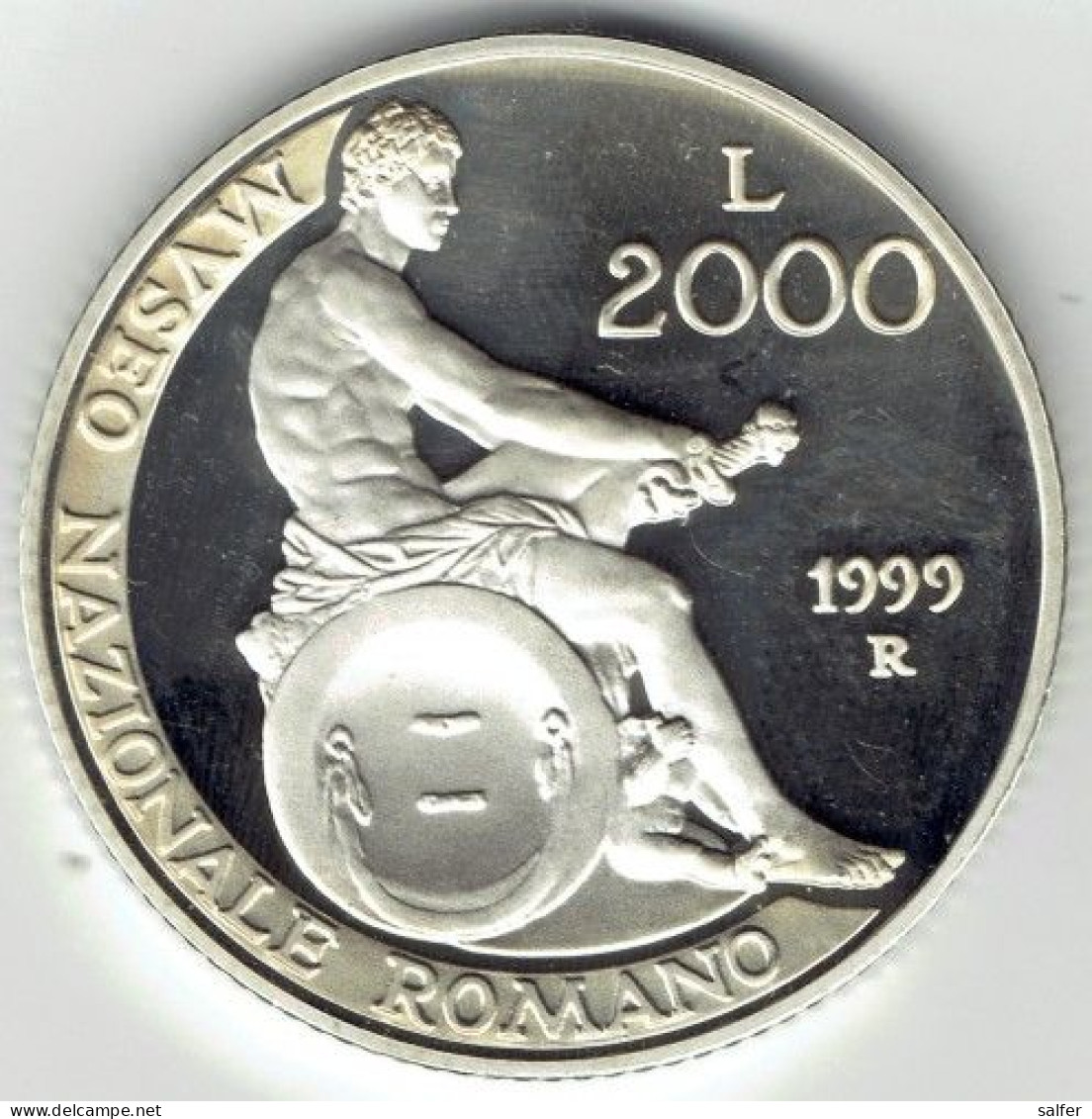 REPUBBLICA  1999  MUSEO NAZIONALE ROMANO  Lire 2000 AG - Conmemorativas