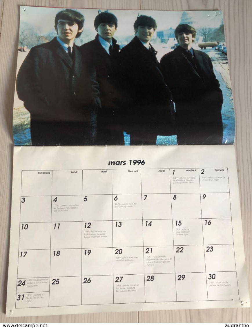 Calendrier promo canal+ 1996 THE BEATLES - Rock-folk