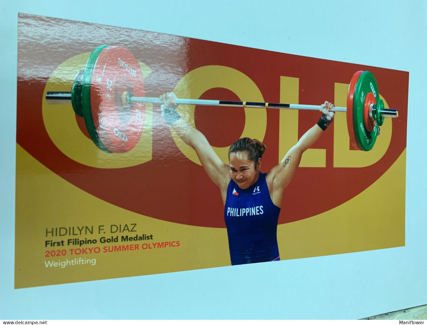 Philippines Stamp Postcard  Sports Weightlifting 2020 Tokyo Summer Olympic - Weightlifting