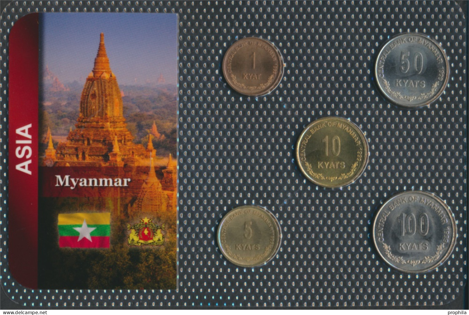 Myanmar Stgl./unzirkuliert Kursmünzen Stgl./unzirkuliert Ab 1999 1 Kyat Bis 100 Kyats (10091270 - Myanmar