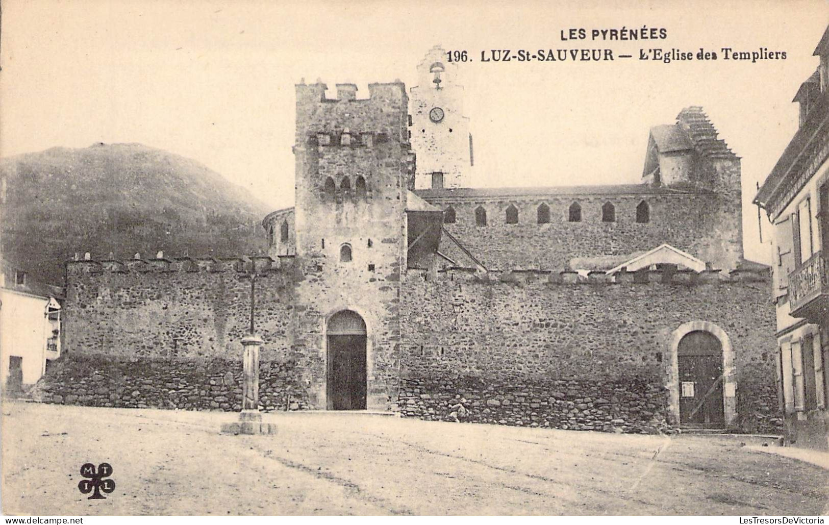 FRANCE - 65 - LUZ ST SAUVEUR - L'église Des Templiers - Carte Postale Ancienne - Luz Saint Sauveur