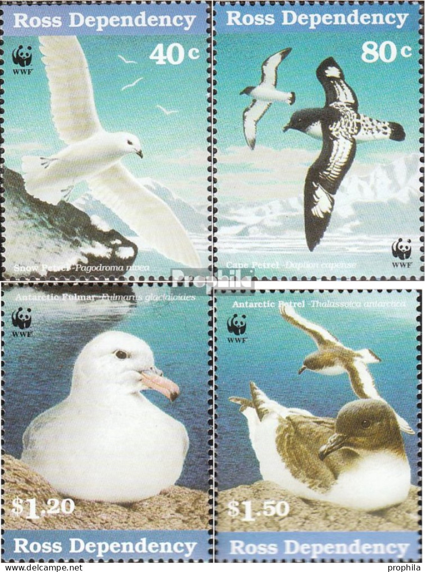 Ross-Gebiet 50-53 (kompl.Ausg.) Postfrisch 1997 Seevögel Der Antarktis - Unused Stamps