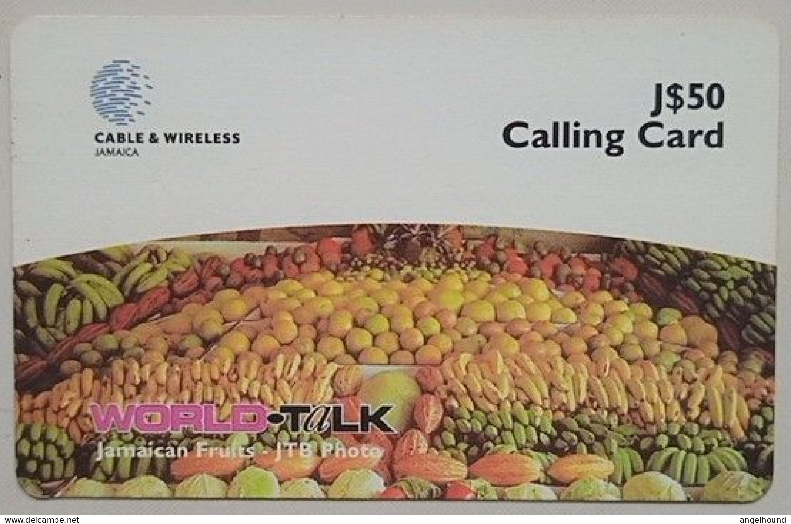Jamaica  World Talk J$50 Prepaid " Fruits " - Jamaïque