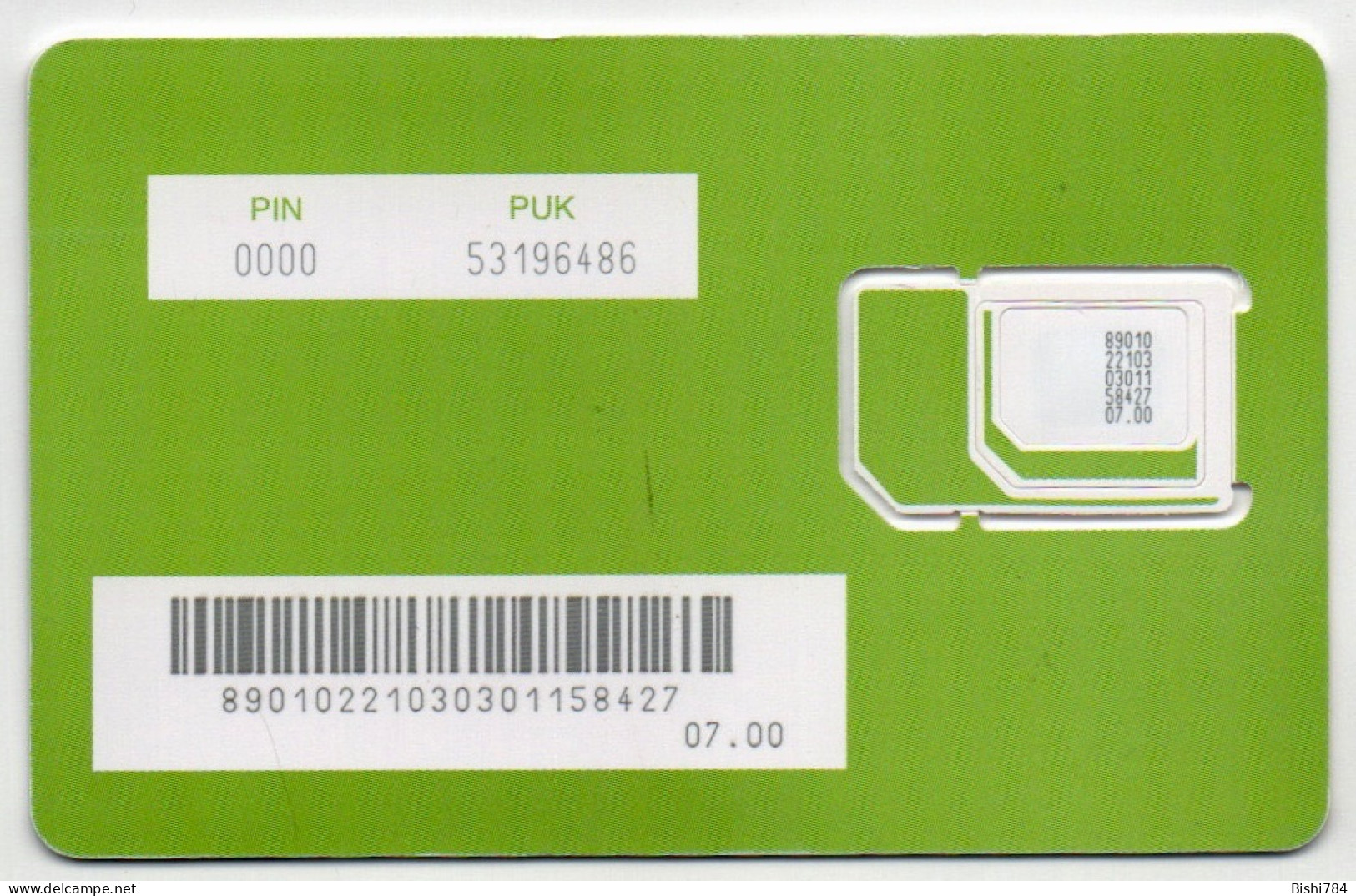 St. Vincent & The Grenadines - FLOW GSM Sim Card (MINT) - St. Vincent & Die Grenadinen