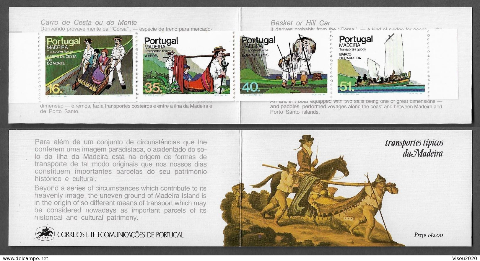 Portugal Booklet  Afinsa 32 - MADEIRA 1984 Means Of Transport MNH - Booklets