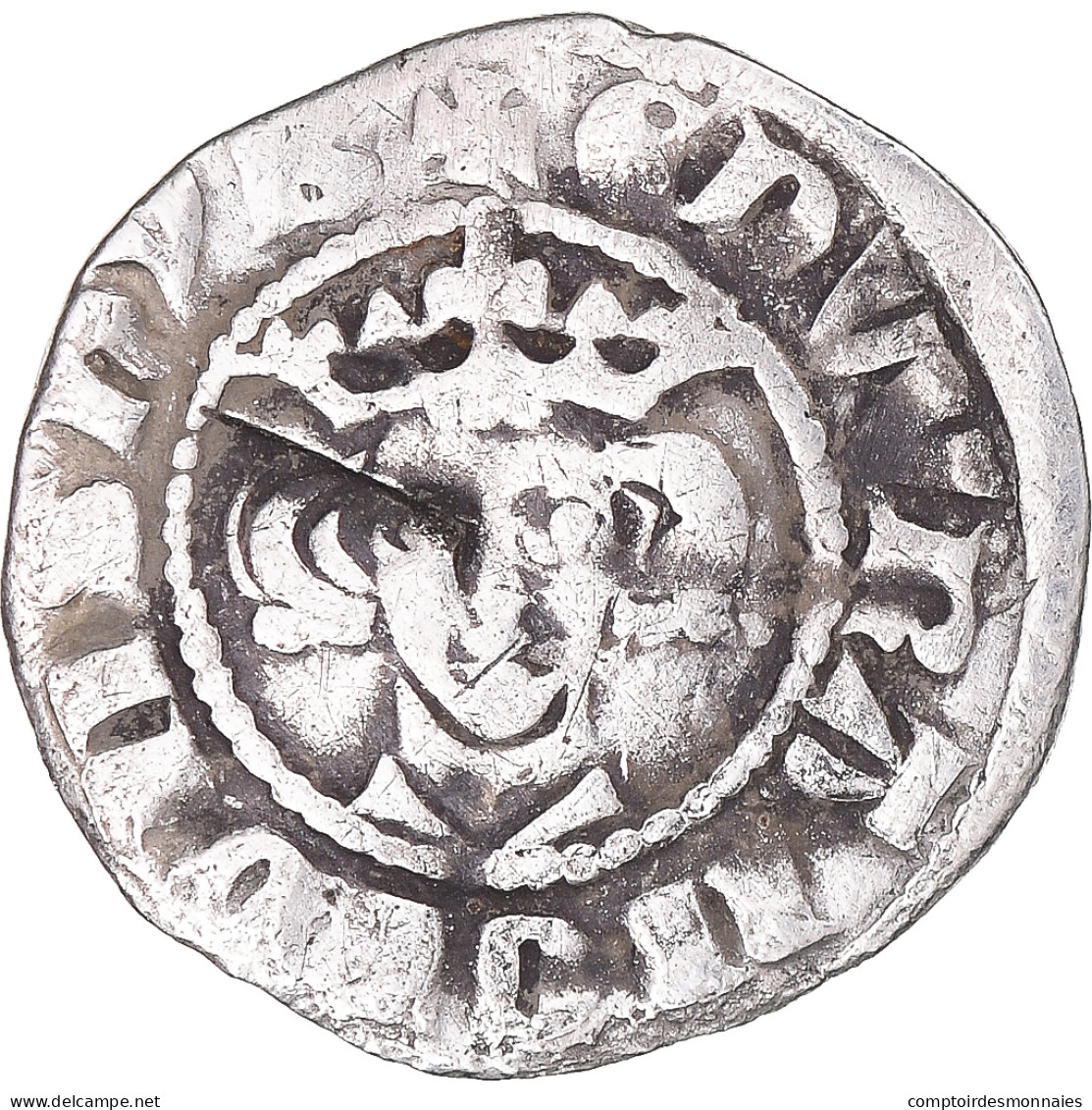 Monnaie, Grande-Bretagne, Edward I, Penny, 1272-1307, Newcastle, TB+, Argent - 1066-1485 : Late Middle-Age