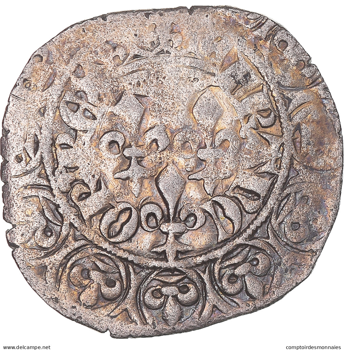 Monnaie, France, Jean II Le Bon, Gros Aux Trois Lis, 1350-1364, TB+, Billon - 1350-1364 Juan II El Bueno