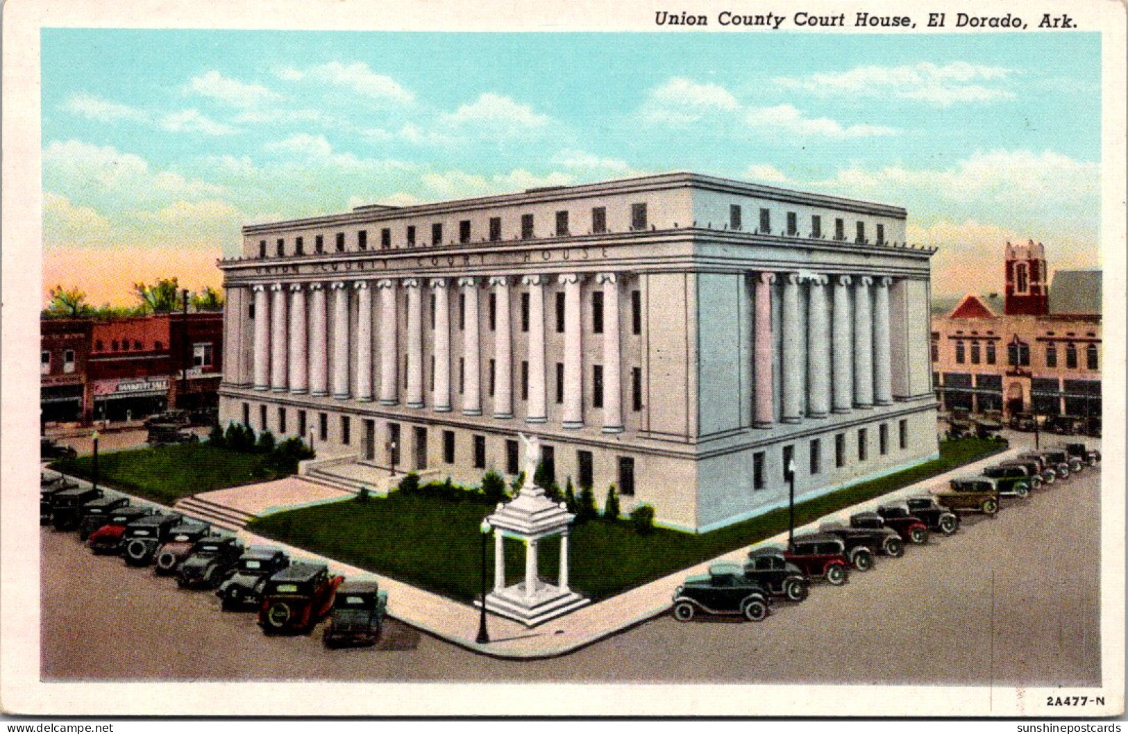 Arkansas El Dorado Union County Court House Curteich - Andere & Zonder Classificatie