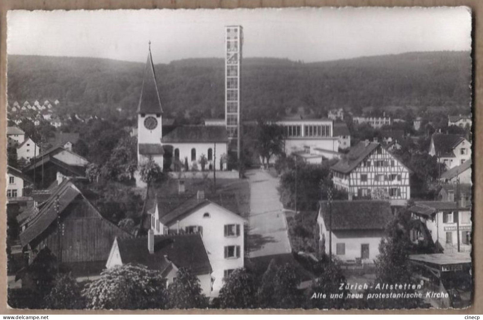 CPSM SUISSE - ZURICH - Zürich Altstetten - Alte Und Neue Protestantische Kirche - TB Quartier Maisons + PROTESTANTISME - Altstetten