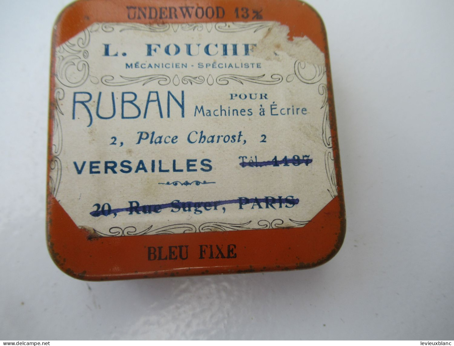 Ruban Pour Machine à écrire/ UNDERWOOD /L Foucher Mécanicien -Spécialiste/ VERSAILLES / Vers 1930-1960      BFPP252 - Boxes