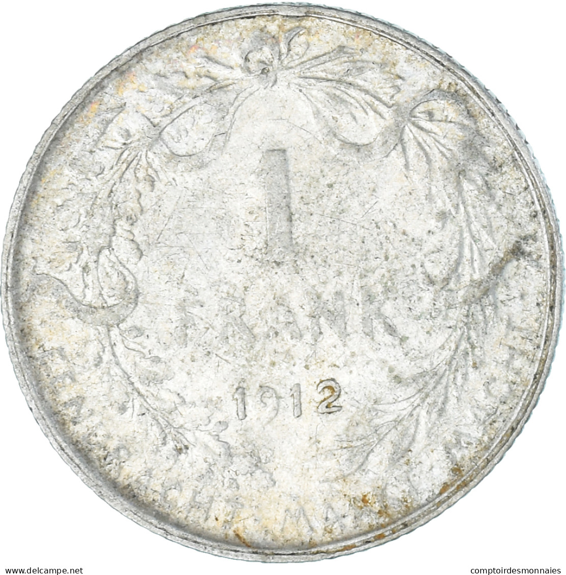 Monnaie, Belgique, Franc, 1912, TTB, Argent, KM:73.1 - 1 Franc