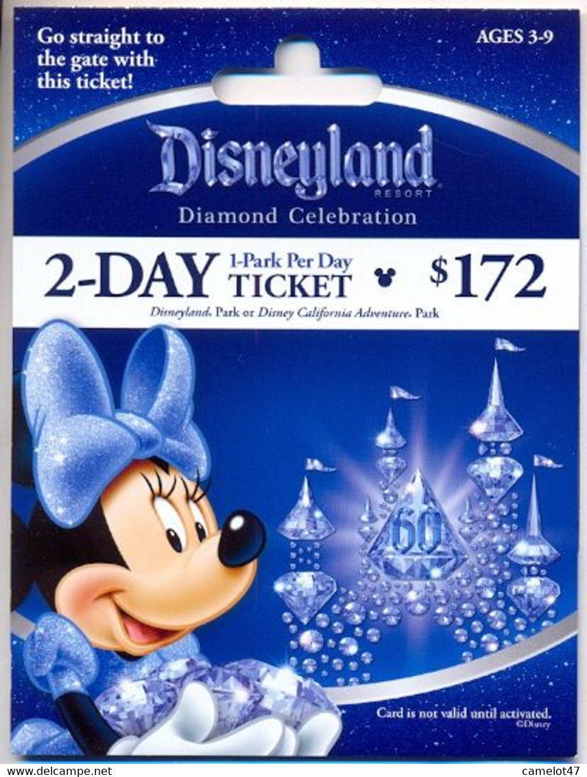 Disneyland California Pass,  No Value, Collectible # 216a - Disney Passports